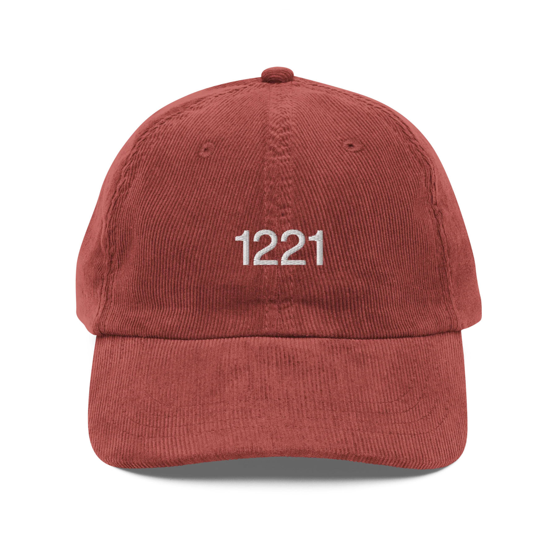 1221  Embroidered Corduroy Hat - Image 4