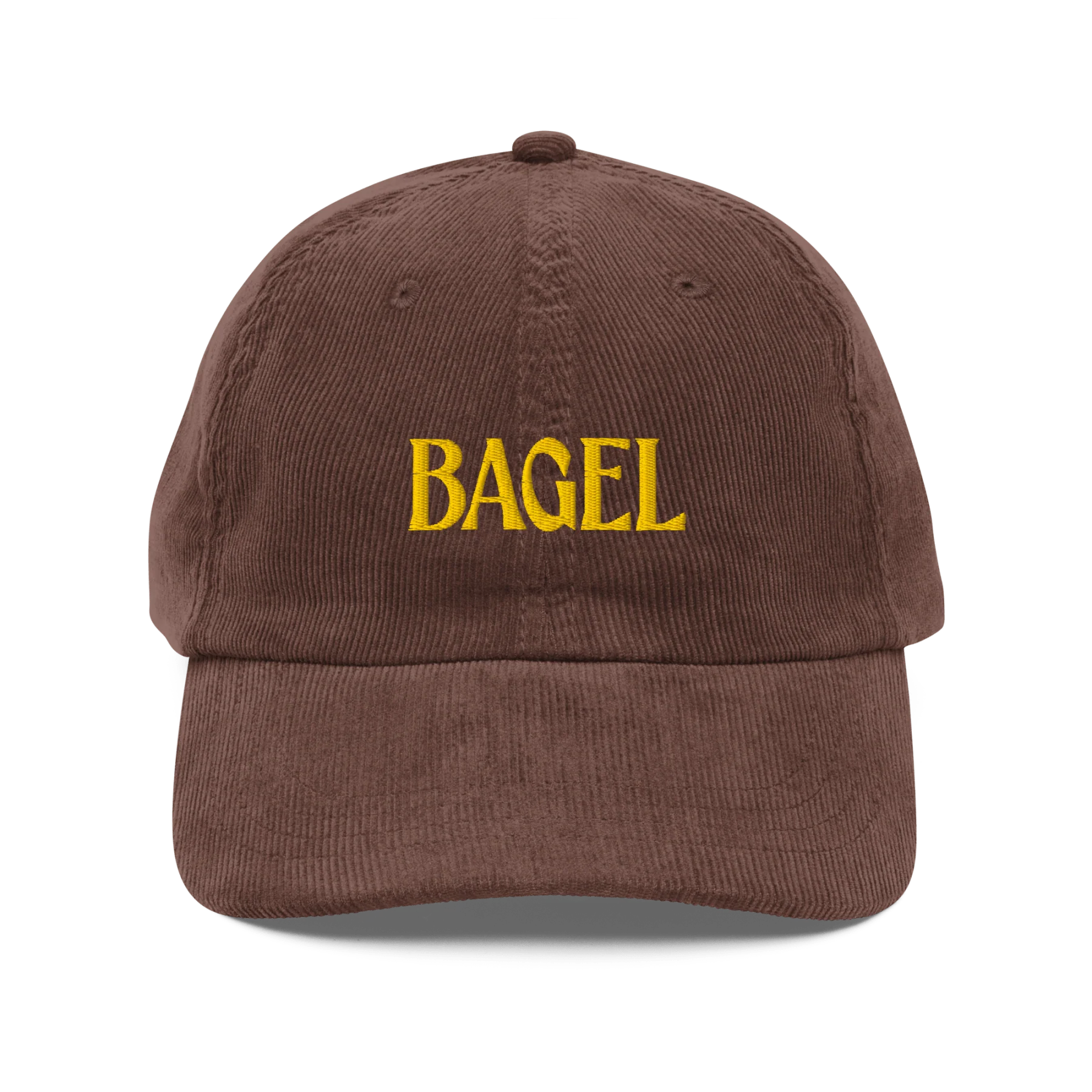 BAGEL Embroidered Corduroy Hat