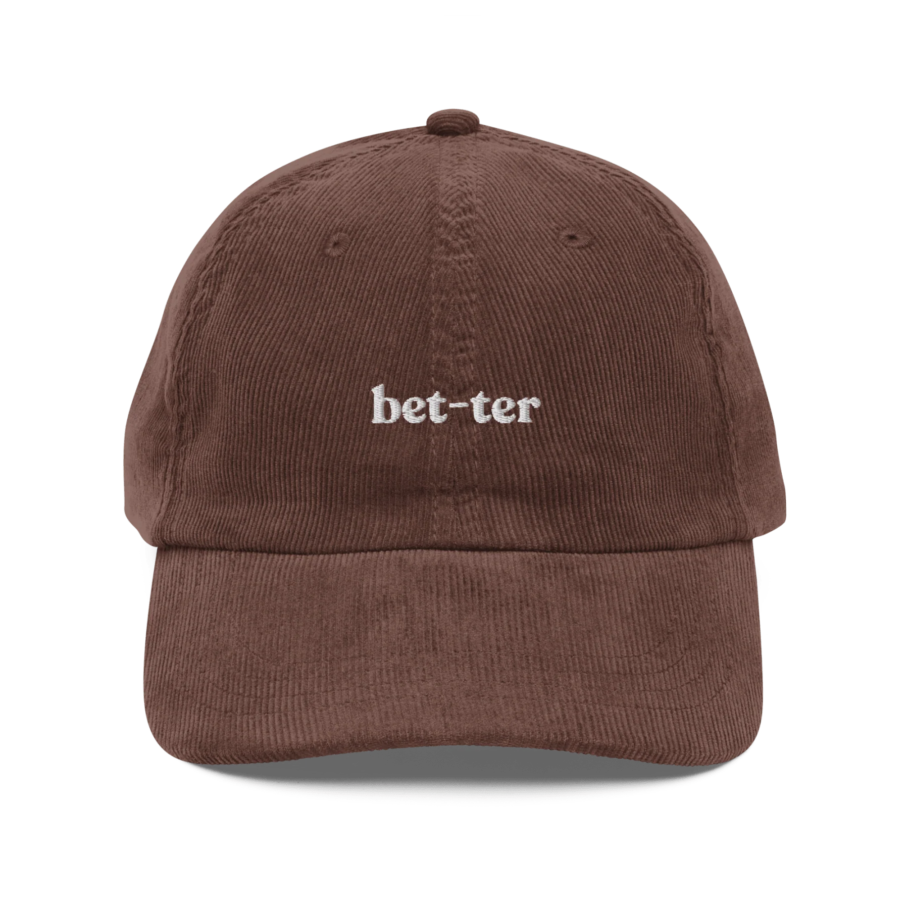 Bet-ter Embroidered Corduroy Hat - Image 3