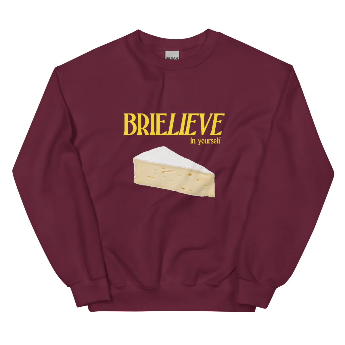 BRIELIEVE In Yourself Cheese Sweatshirt 🧀 - Image 2