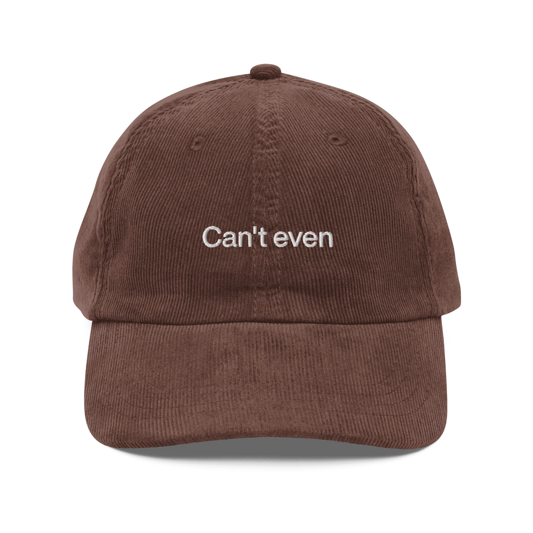 Can't Even Embroidered Corduroy Hat - Image 4