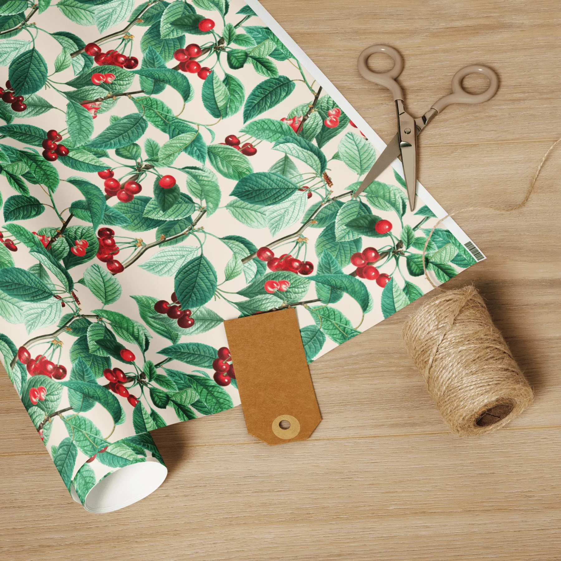 Cerises Cherry Wrapping Paper - Image 2