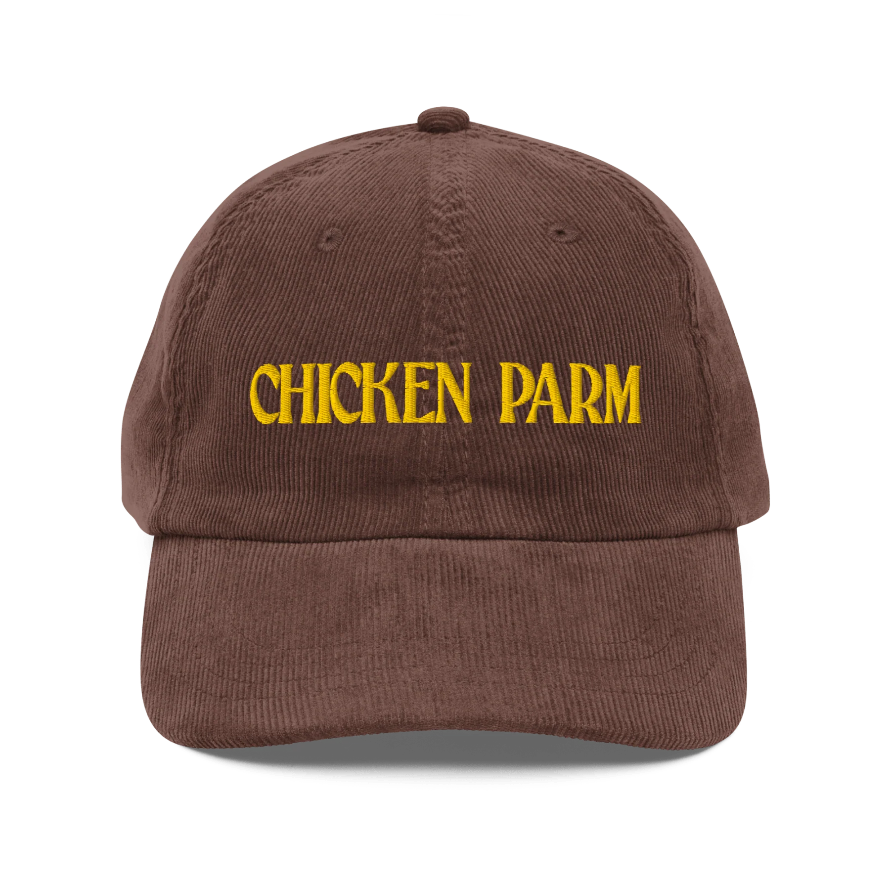 Chicken Parm Embroidered Corduroy Hat - Image 4