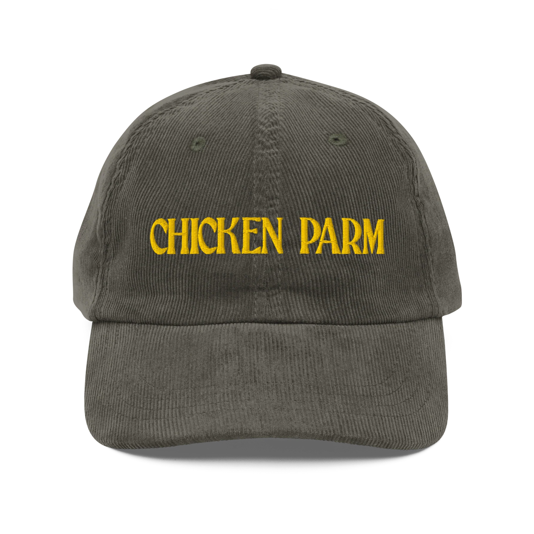Chicken Parm Embroidered Corduroy Hat - Image 5
