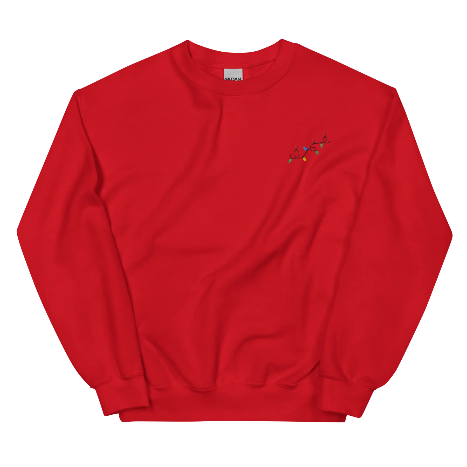 Christmas Lights 🎄 Embroidered Sweatshirt - Image 3