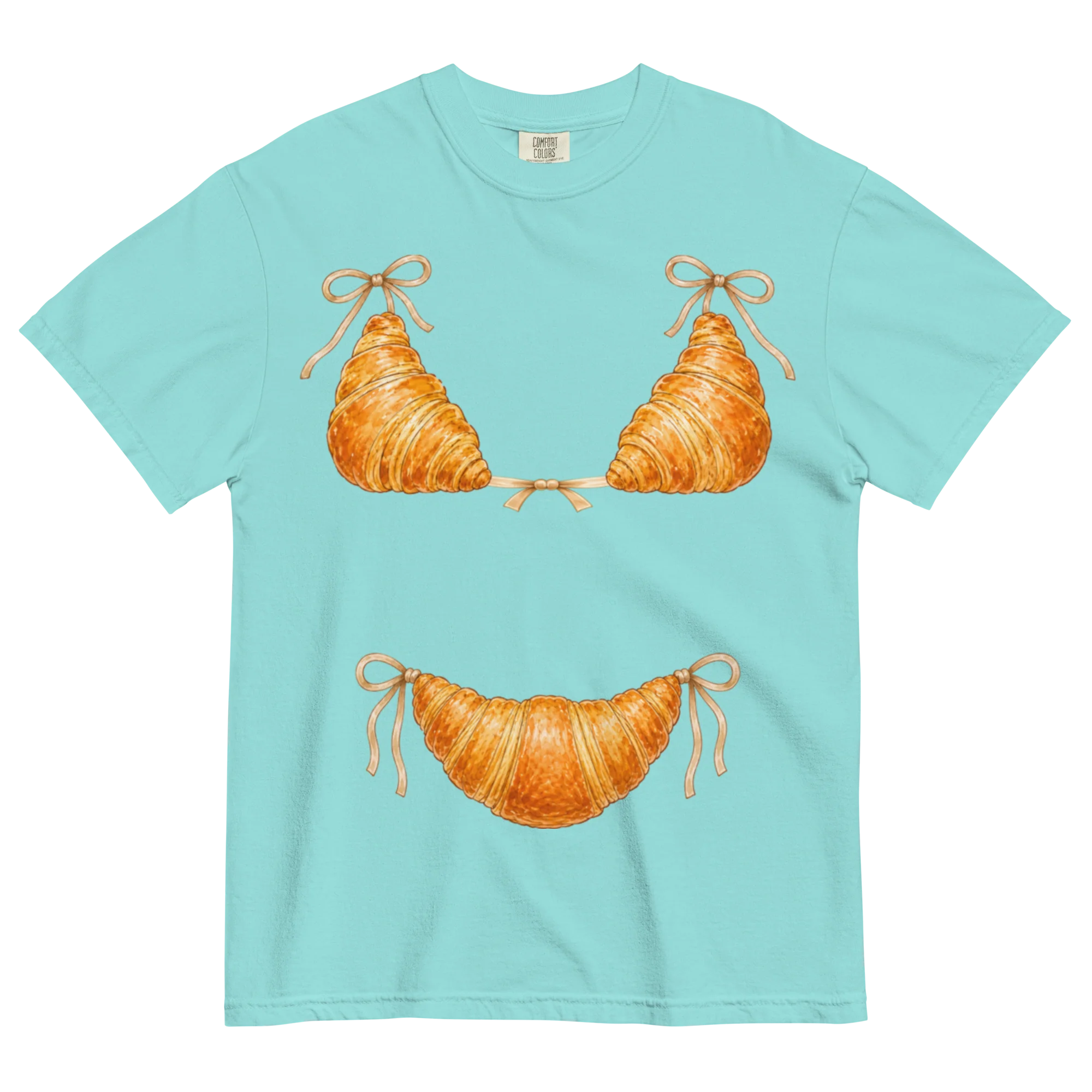Croissant Bikini T-Shirt - Comfort Colors 100% Cotton