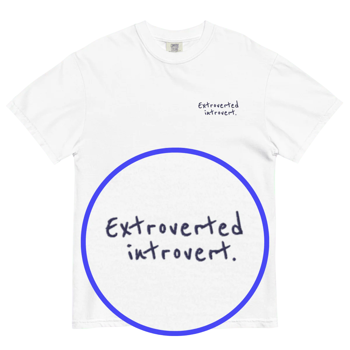 Extroverted Introvert Embroidered Shirt