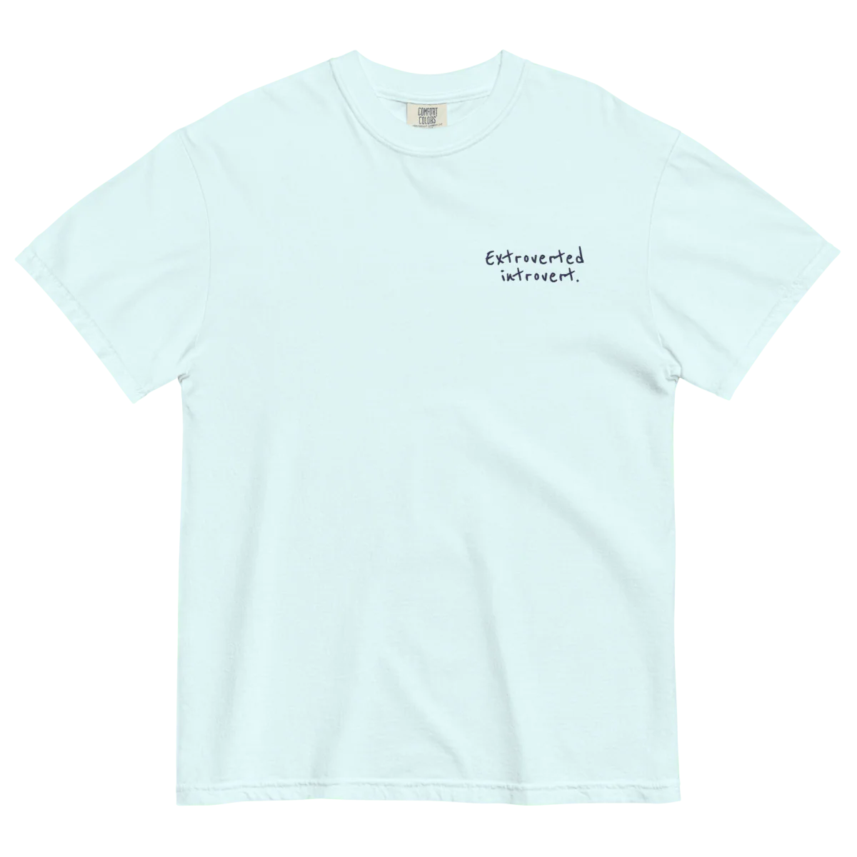 Extroverted Introvert Embroidered Shirt - Image 3