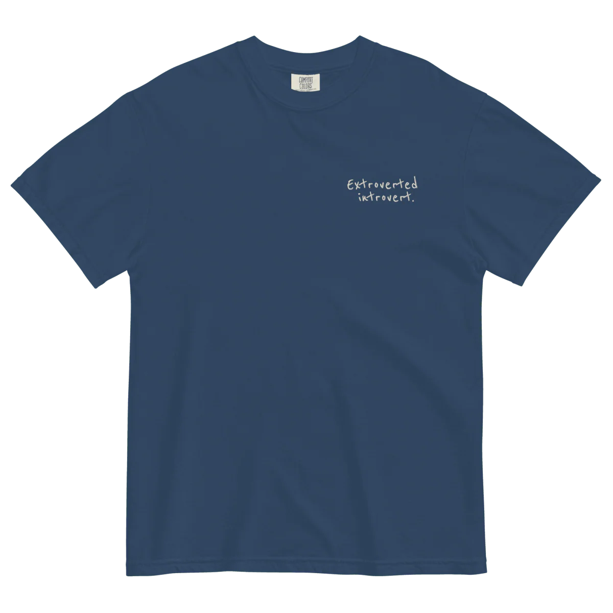 Extroverted Introvert Embroidered Shirt - Image 5