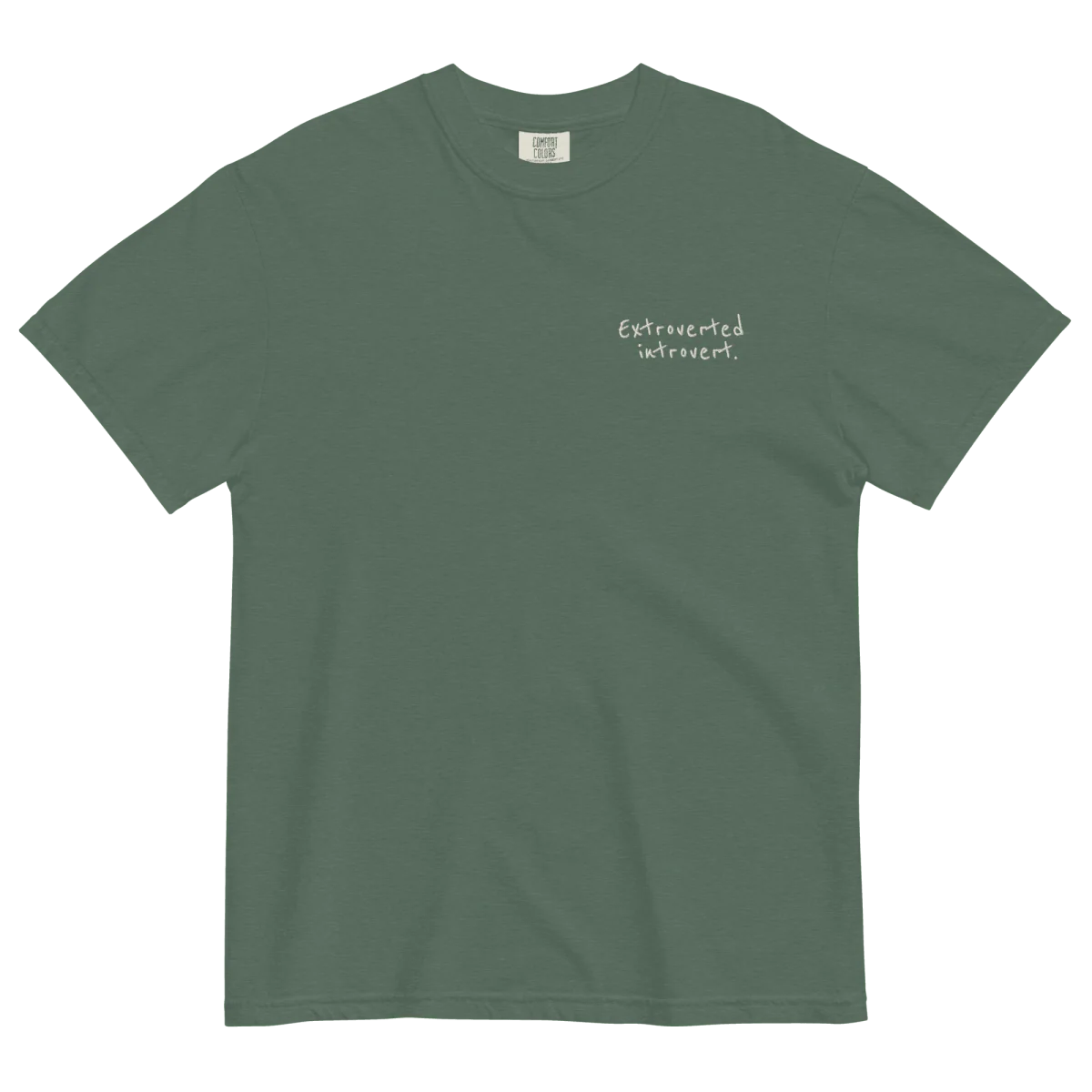 Extroverted Introvert Embroidered Shirt - Image 6