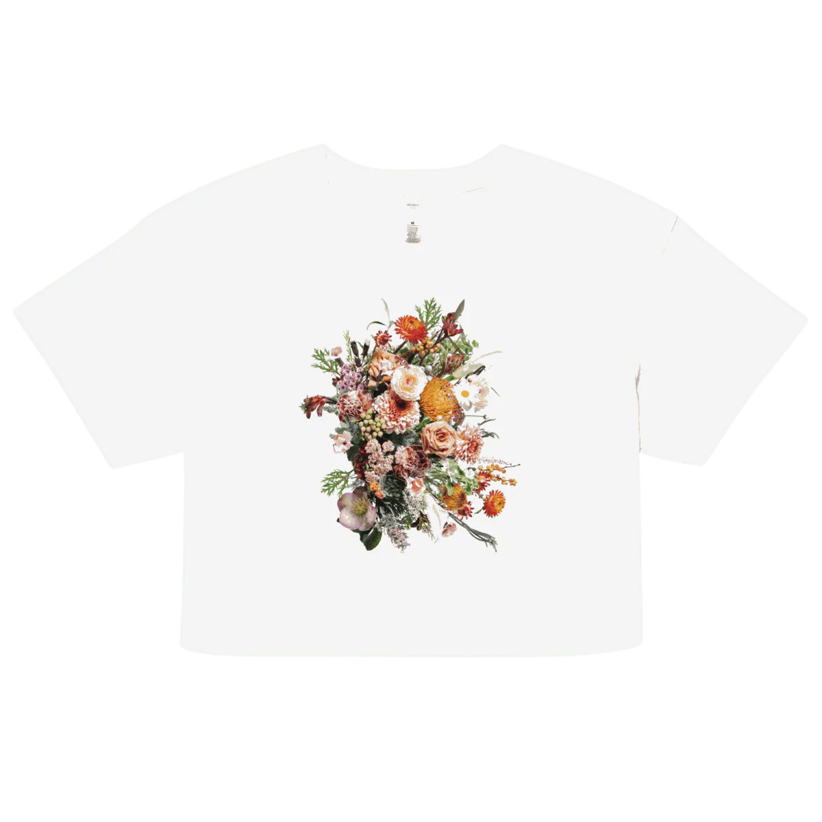Flower Bunch Crop Top Shirt - Image 4