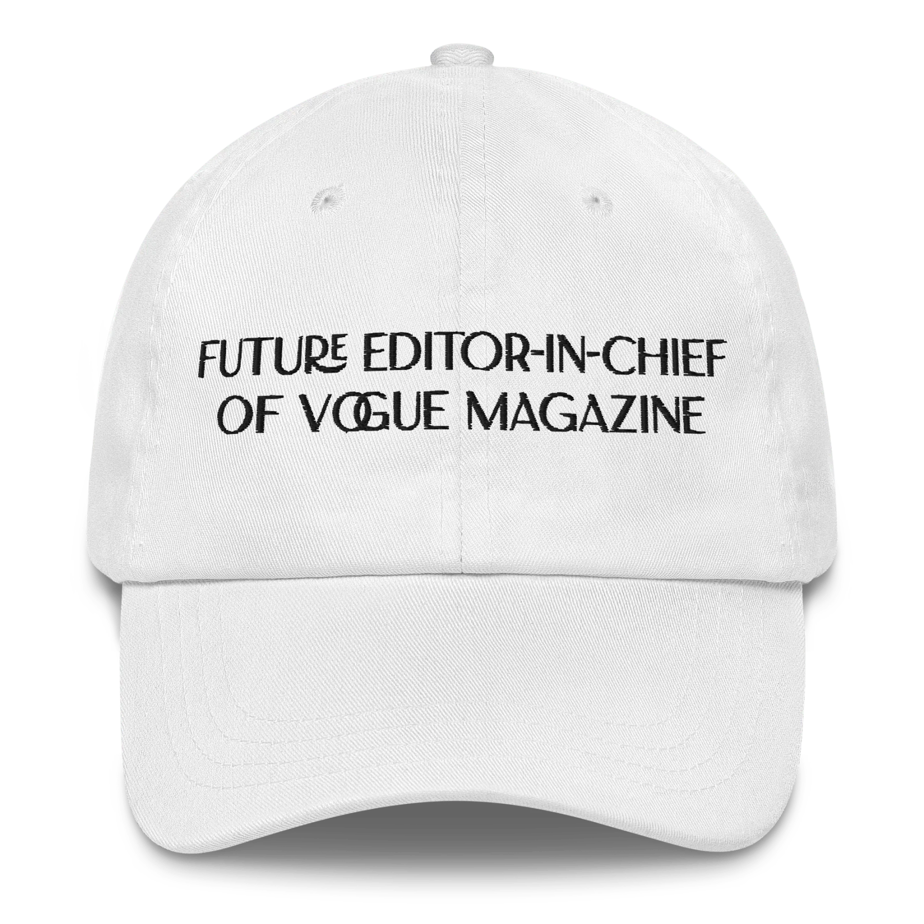Future Editor-in-Chief of Vogue Magazine Embroidered Hat