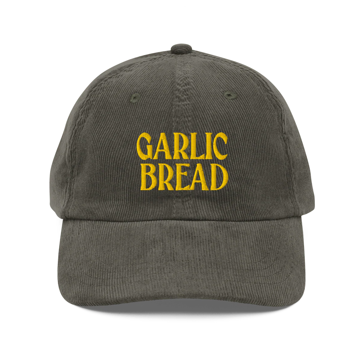 Garlic Bread Embroidered Corduroy Hat 🧄🍞 - Image 4