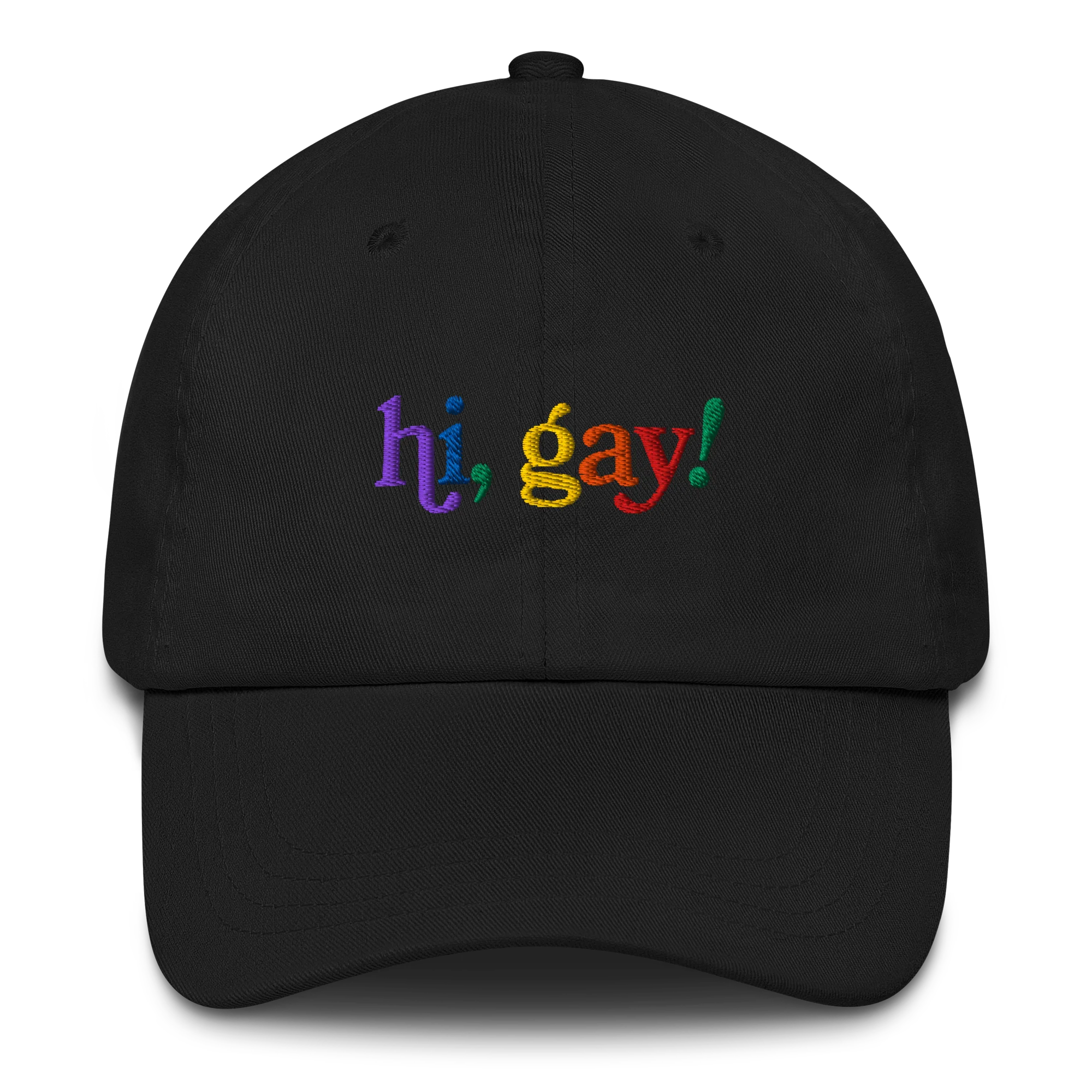 Hi, Gay! Embroidered Hat - Image 2