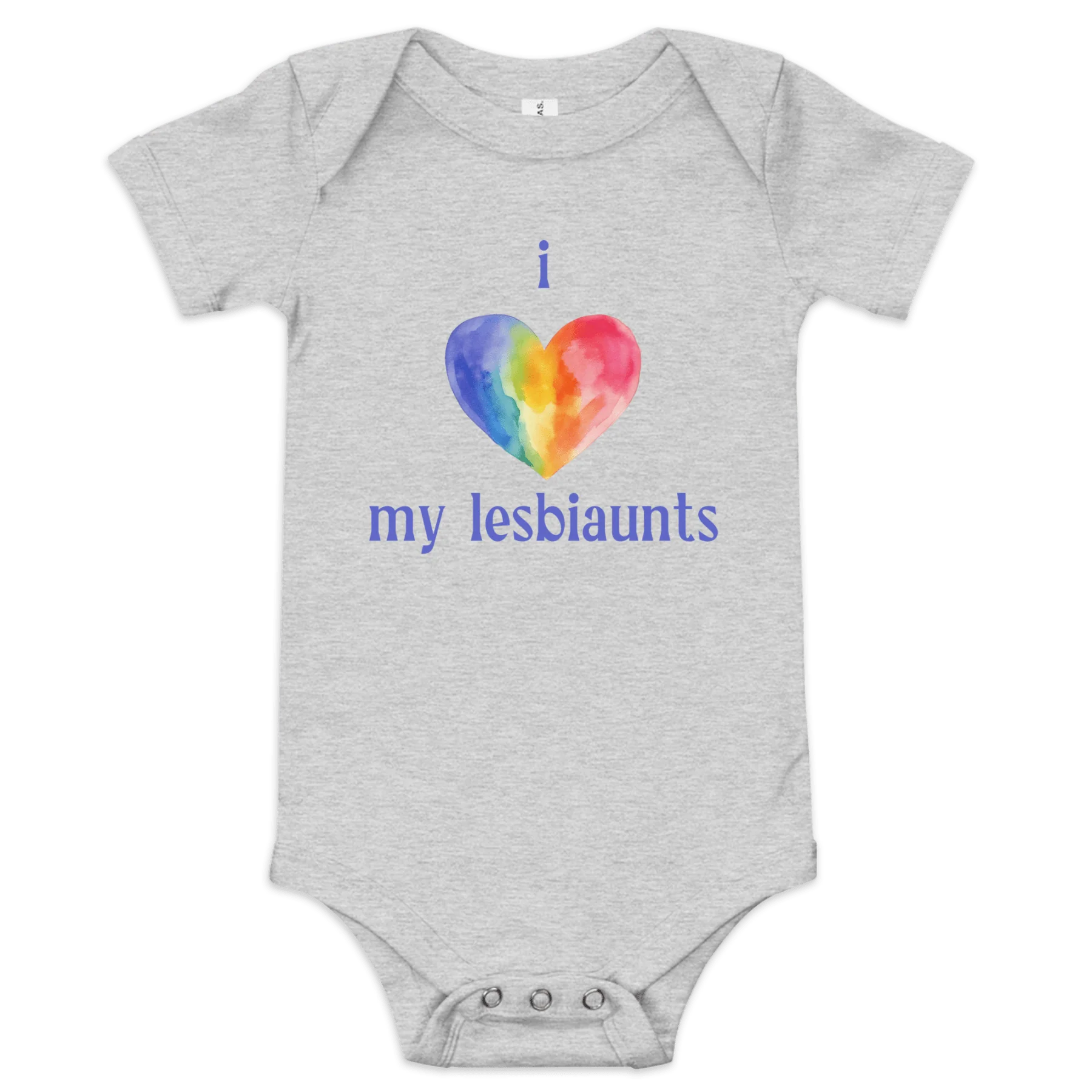 I 💜 My Lesbiaunts Baby Onesie