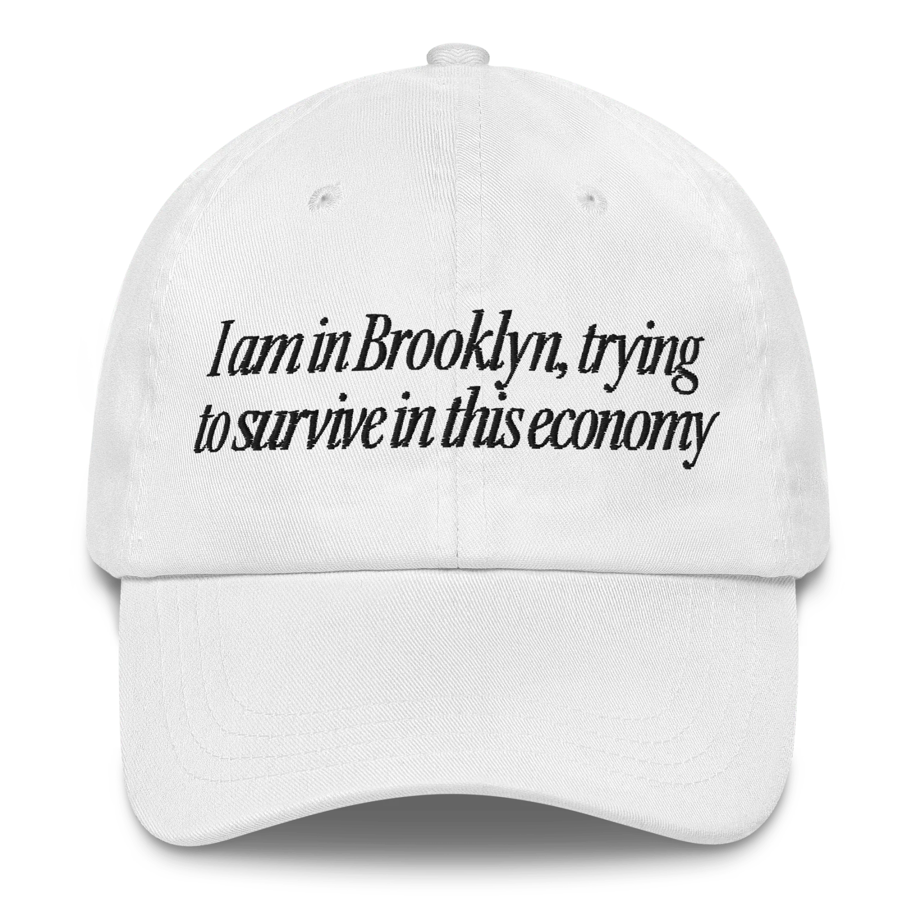I Am in Brooklyn, Trying to Survive In This Economy Hat - Image 4