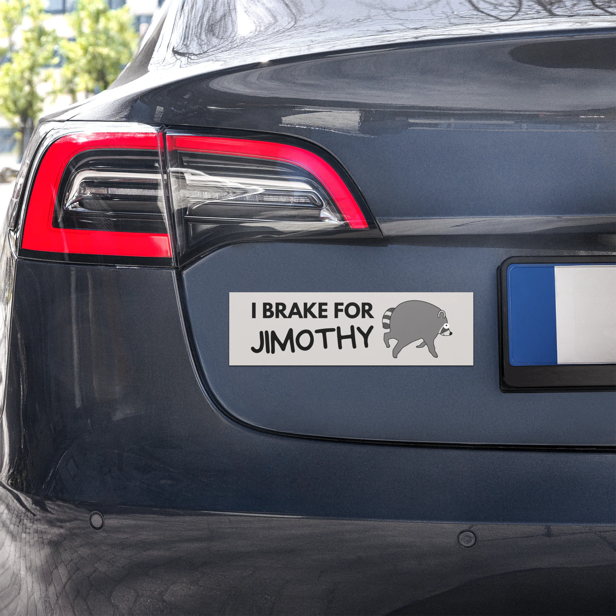 I Brake For Jimothy Car Bumper Magnet - Image 2