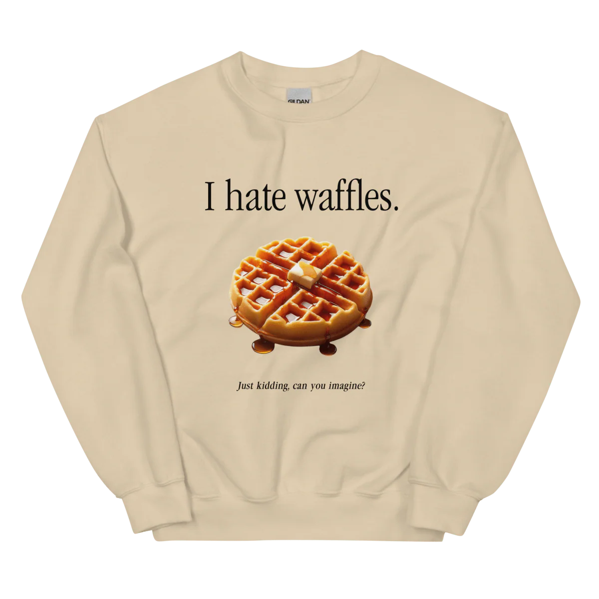 I hate waffles 🧇 Sweatshirt - Image 2