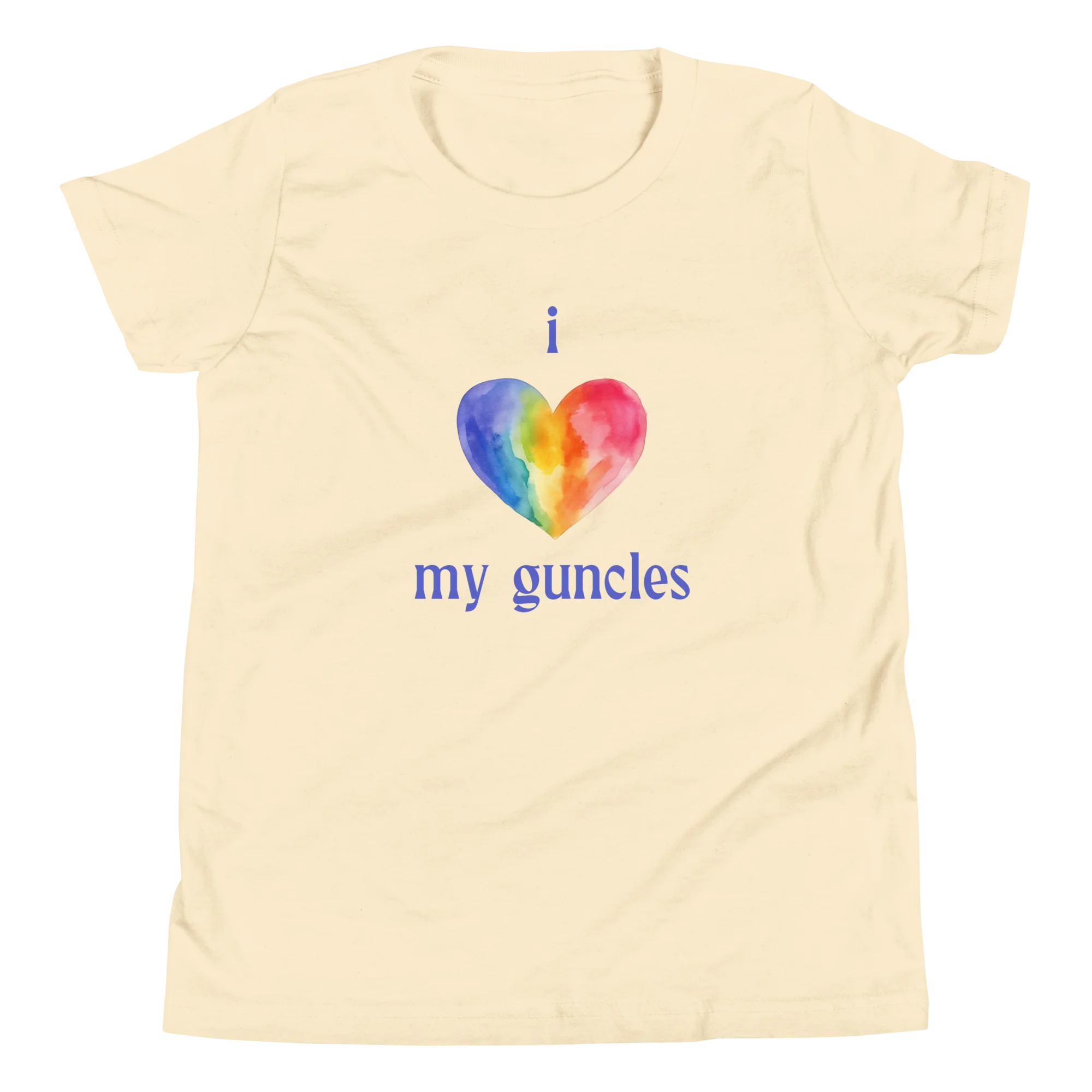 I Heart My Guncle Kids/Youth Short Sleeve T-Shirt