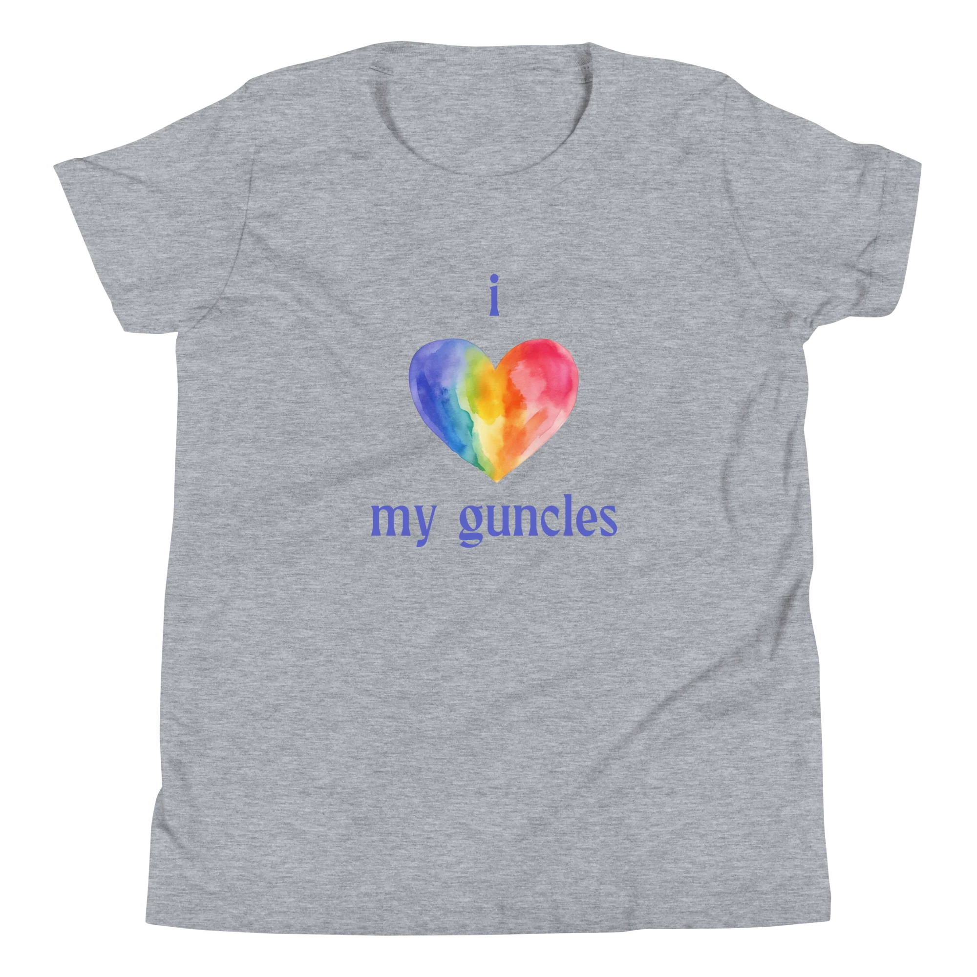 I Heart My Guncle Kids/Youth Short Sleeve T-Shirt - Image 3