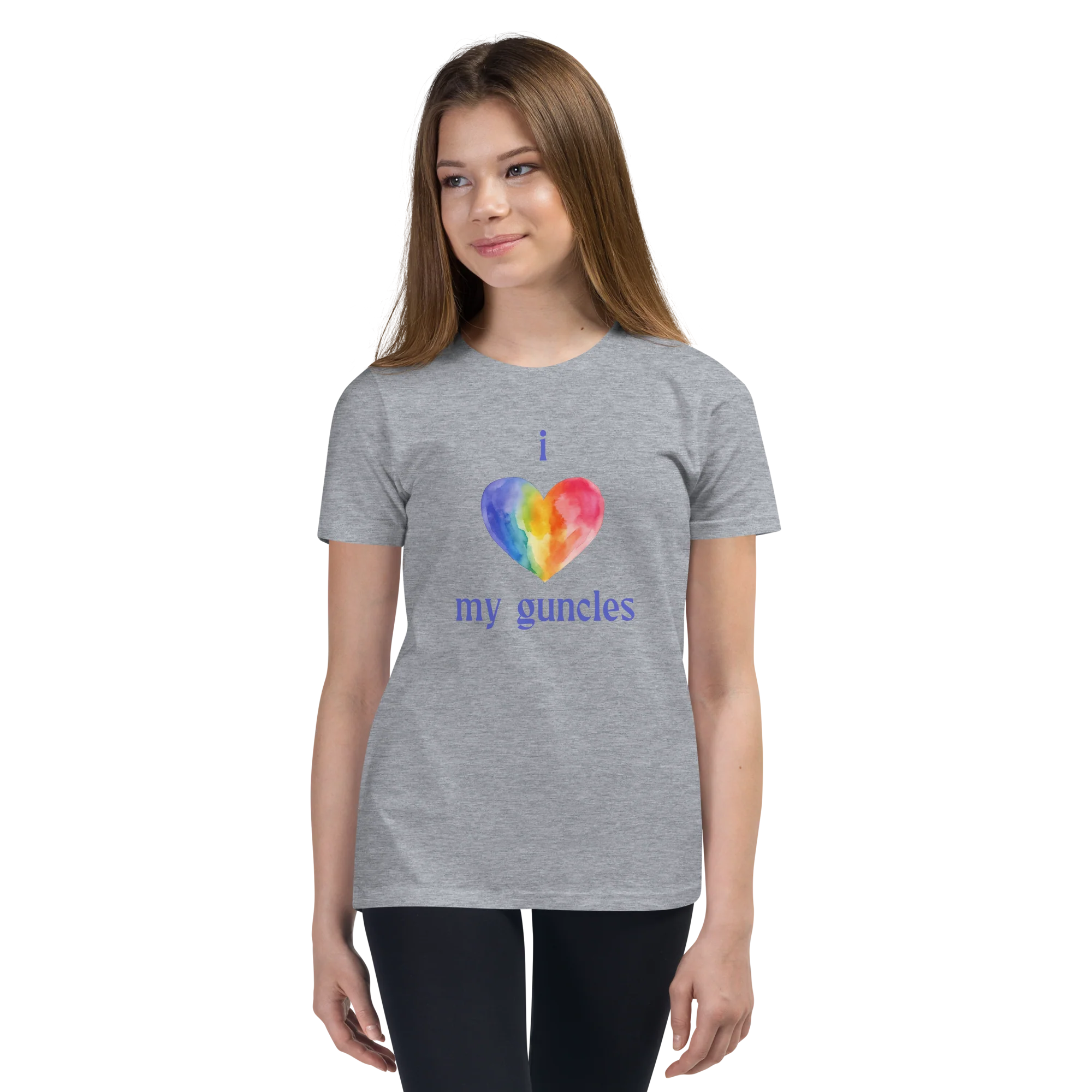 I Heart My Guncle Kids/Youth Short Sleeve T-Shirt - Image 4