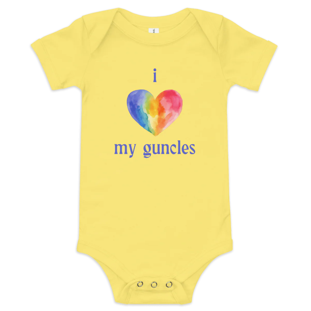 I Heart My Guncles Baby Onesie - Image 3