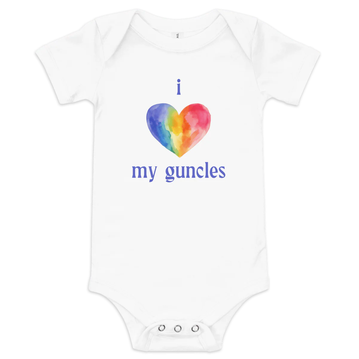 I Heart My Guncles Baby Onesie - Image 4
