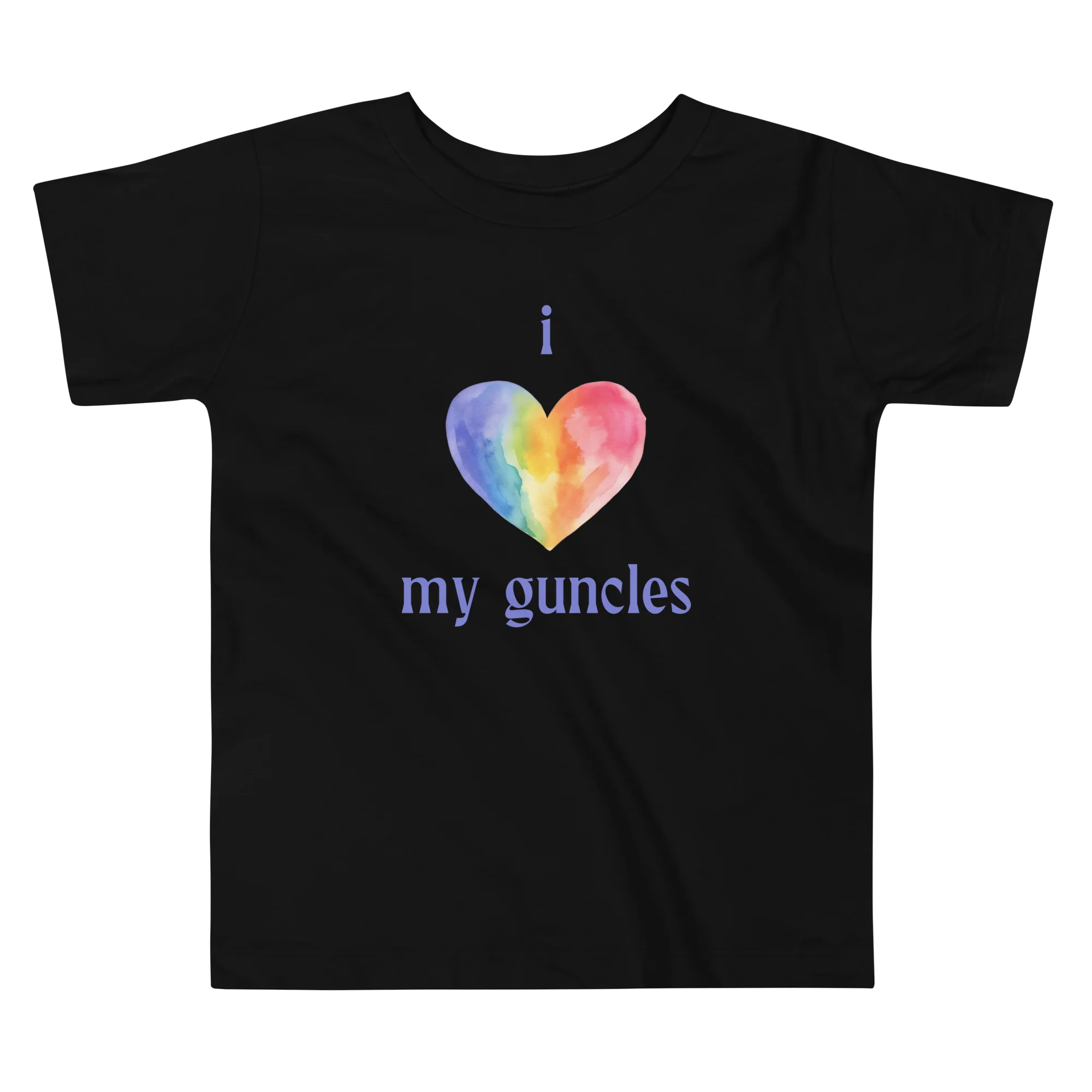 I Heart My Guncles Toddler Short Sleeve Tee - Image 2
