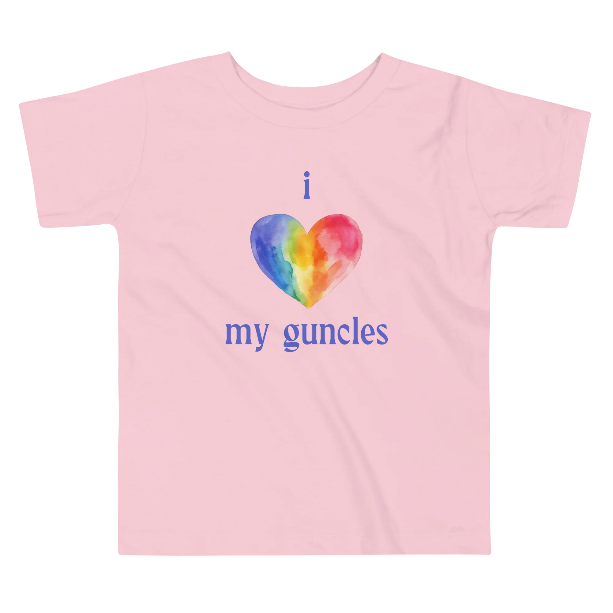 I Heart My Guncles Toddler Short Sleeve Tee - Image 4