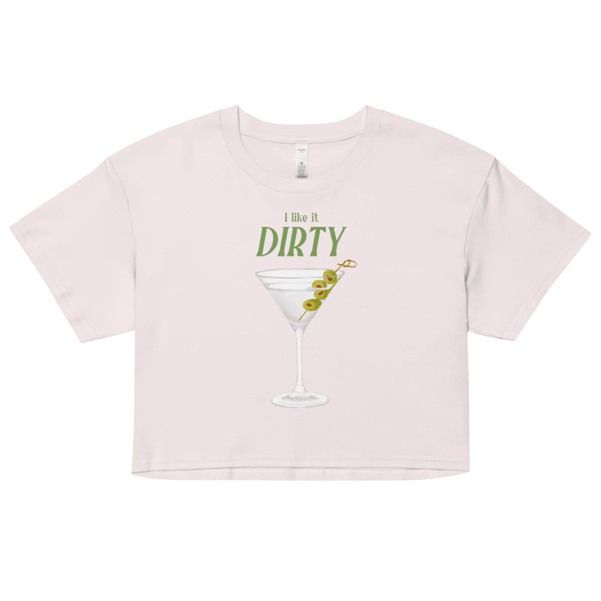 I Like It Dirty Martini Crop Top - Image 6