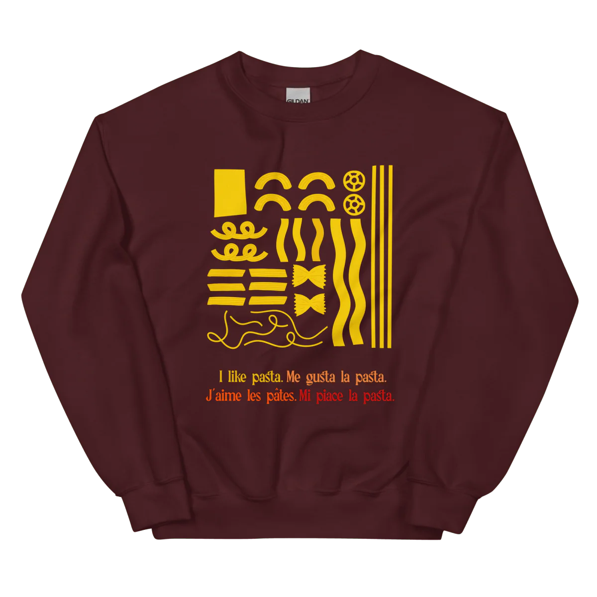 I like pasta. π Sweatshirt - Image 3