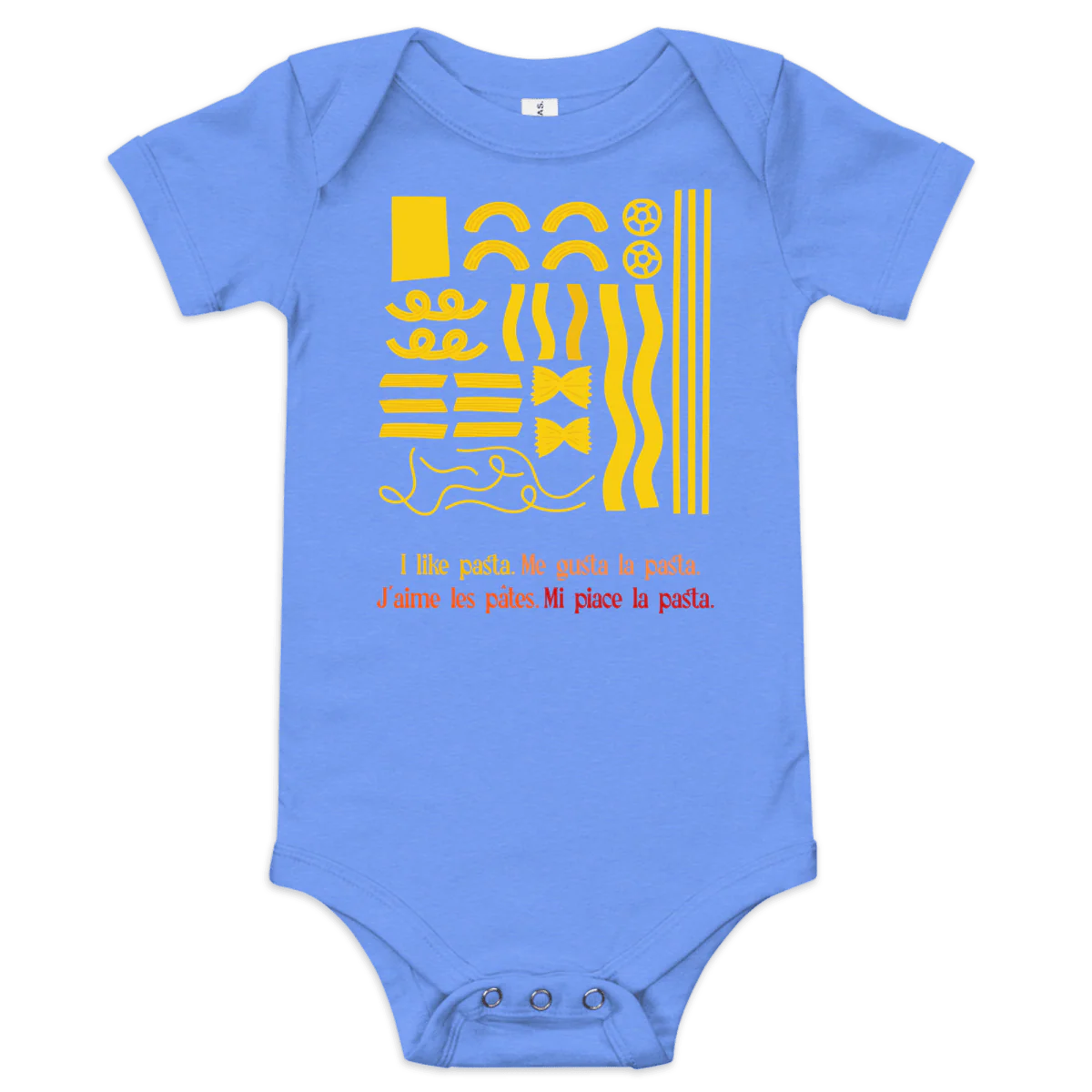 I like pasta. Baby Onesie - Image 3