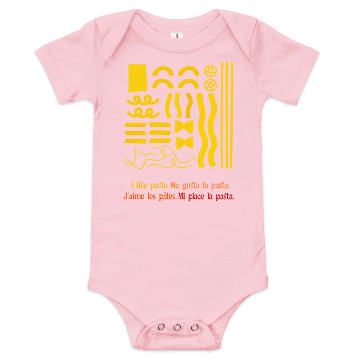 I like pasta. Baby Onesie - Image 5