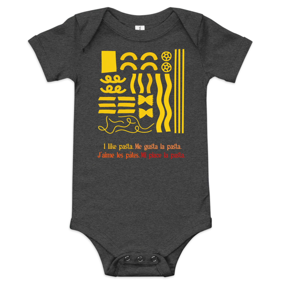I like pasta. Baby Onesie - Image 6