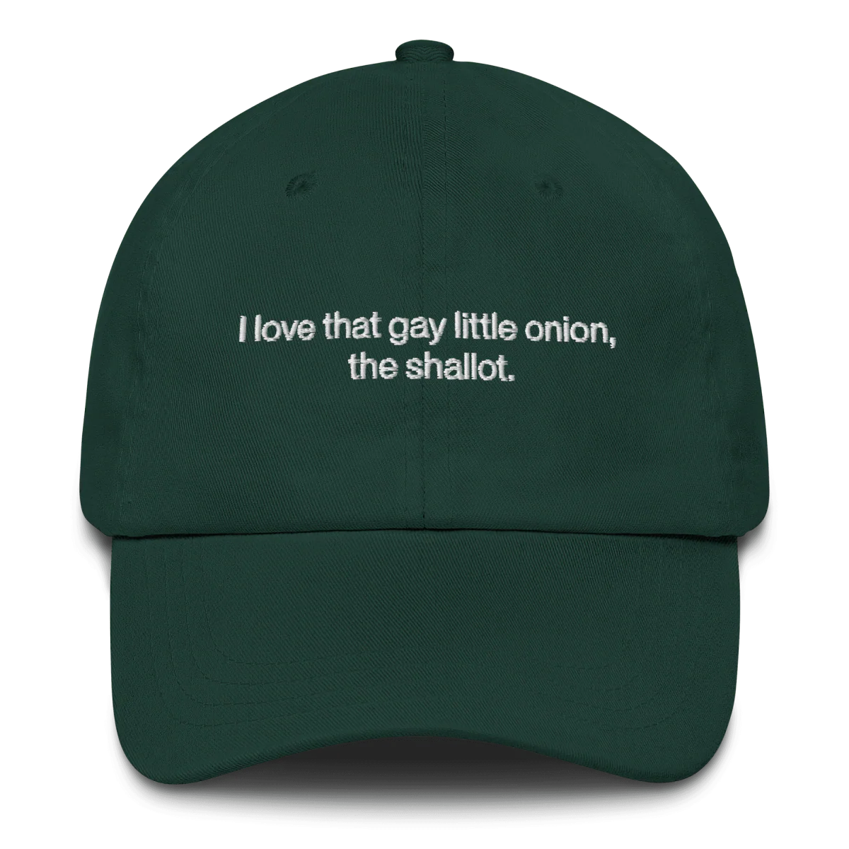 I love that gay little onion, the shallot. Embroidered Hat - Image 7
