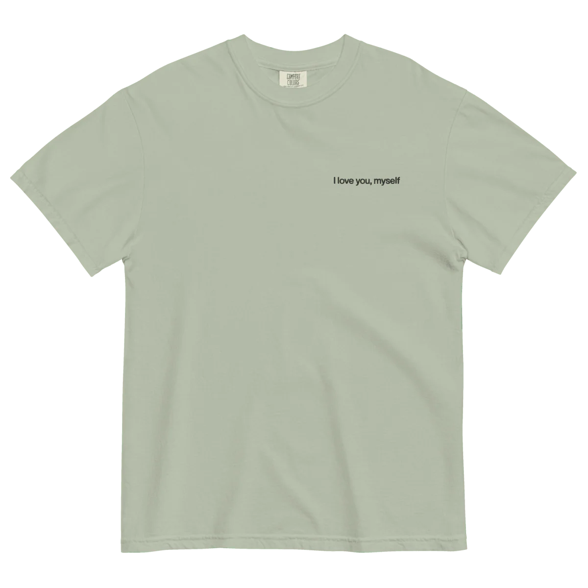 I love you, myself Embroidered T-Shirt - Image 2