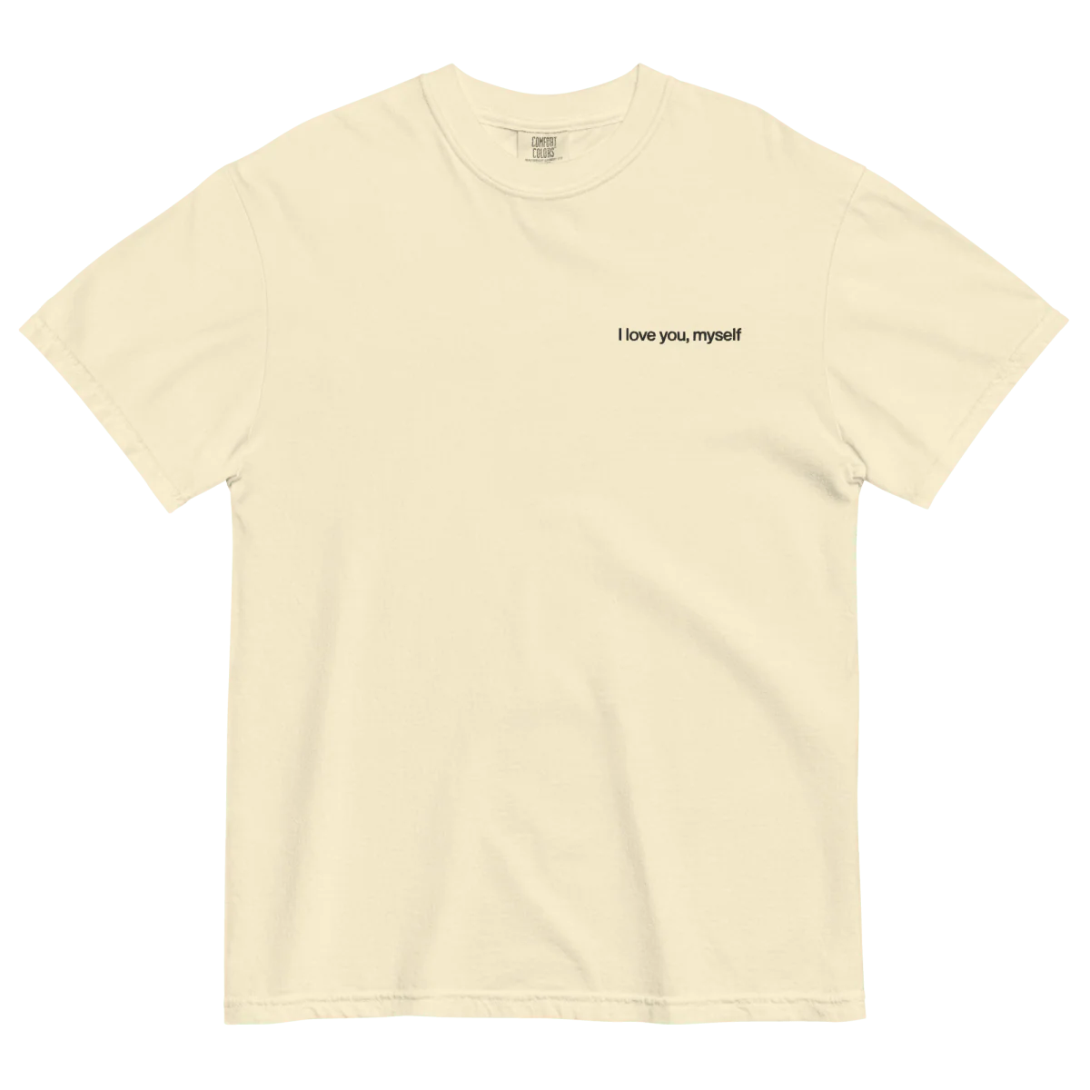 I love you, myself Embroidered T-Shirt - Image 3
