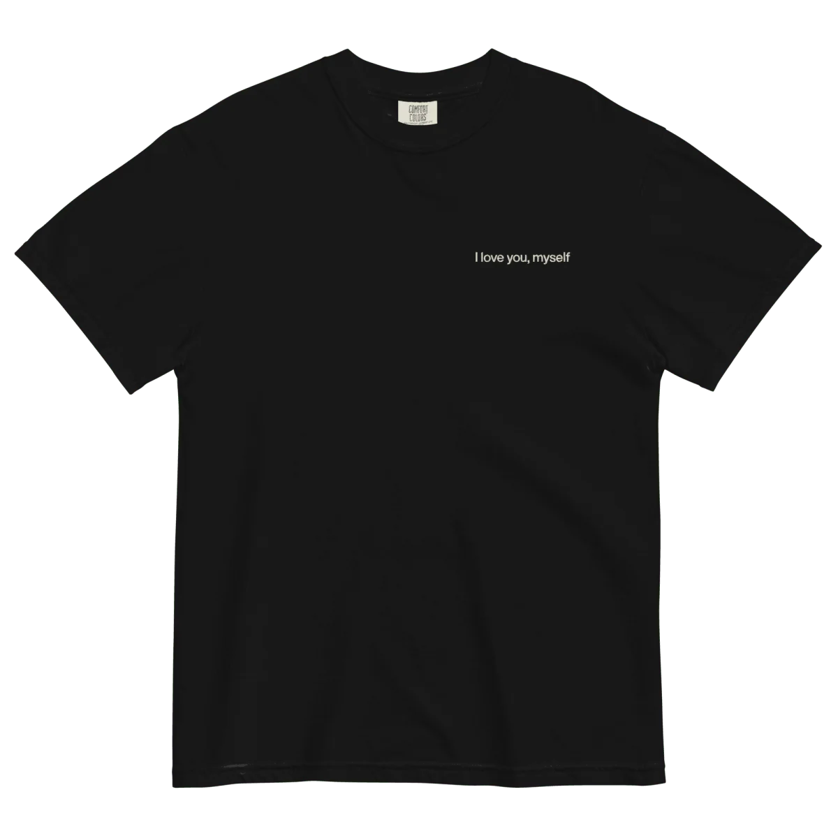 I love you, myself Embroidered T-Shirt - Image 5