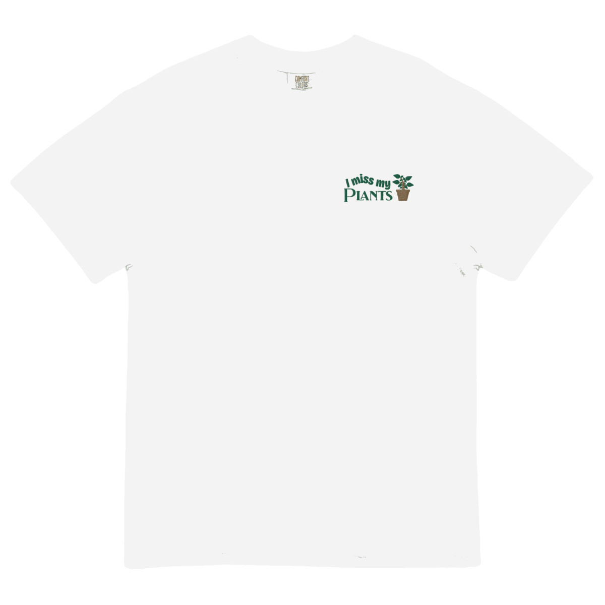 I Miss My Plants Embroidered T-Shirt - Image 3
