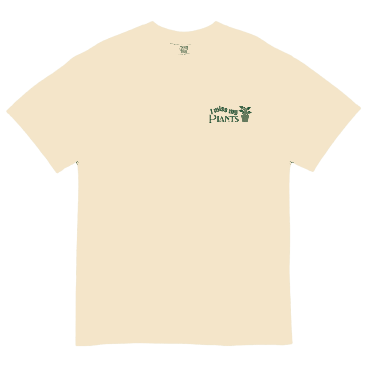 I Miss My Plants Embroidered T-Shirt - Image 4
