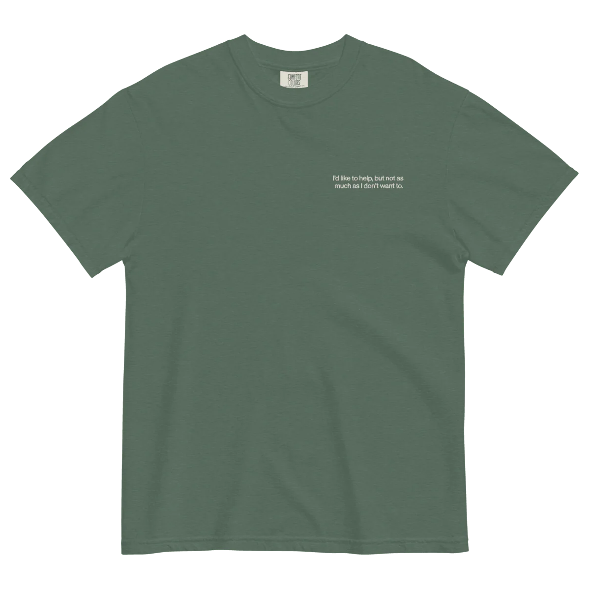 I'd like to help, but not as much as I don't want to. Embroidered Shirt - Image 7