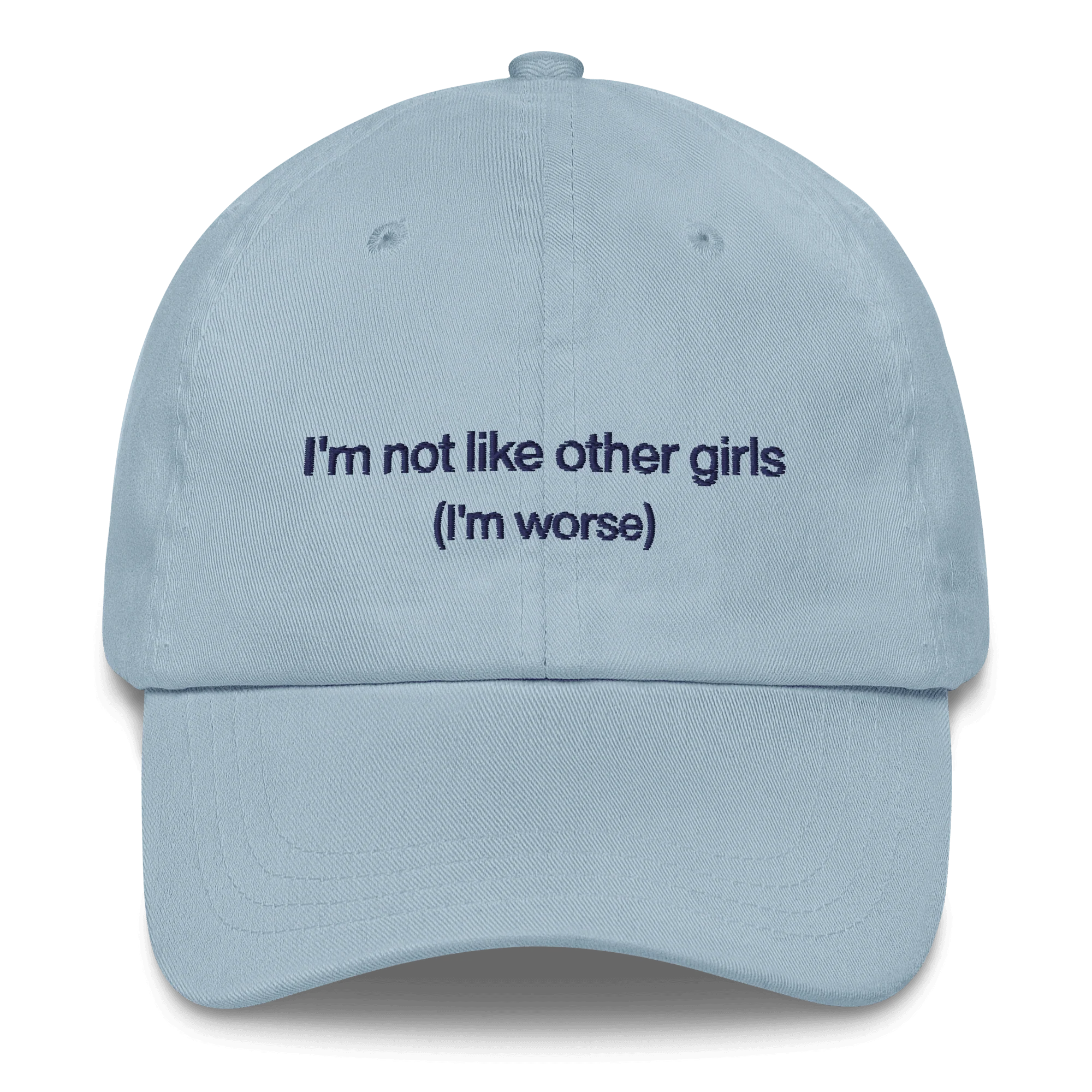 I'm not like the other girls Embroidered Hat - Image 6