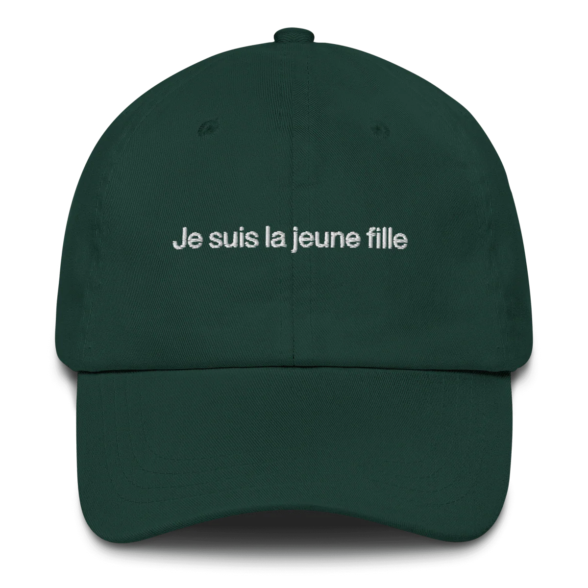 "Je suis la jeune fille" Embroidered Hat (from the Muzzy commercial) - Image 3