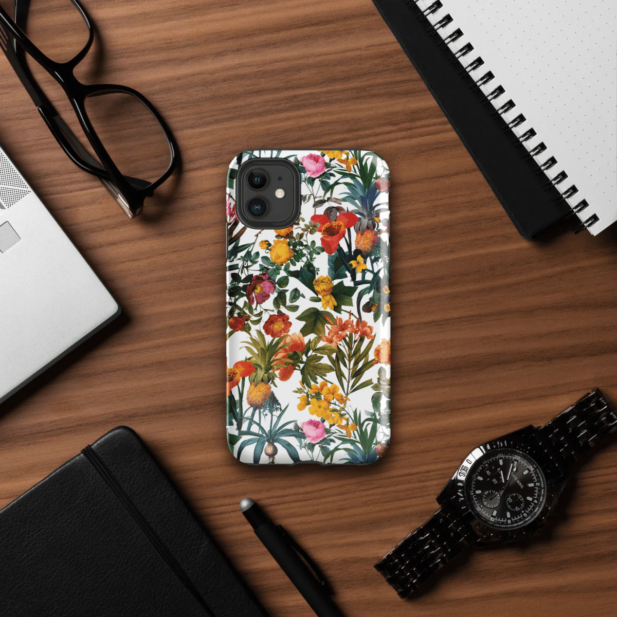 "Kyra" Flower Print Tough Case for iPhone® - Image 3