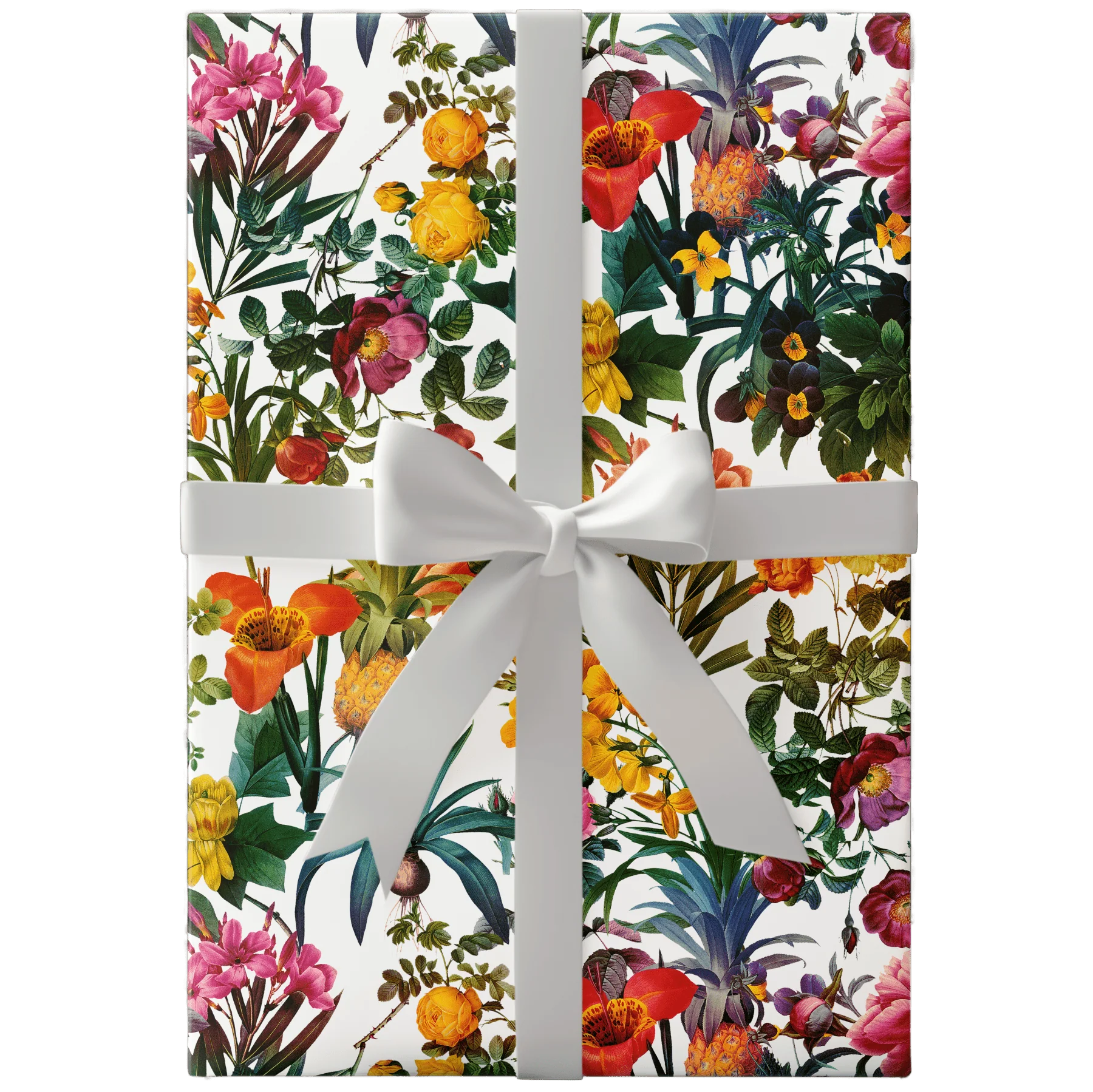 Kyra Tropical Flowers Wrapping Paper