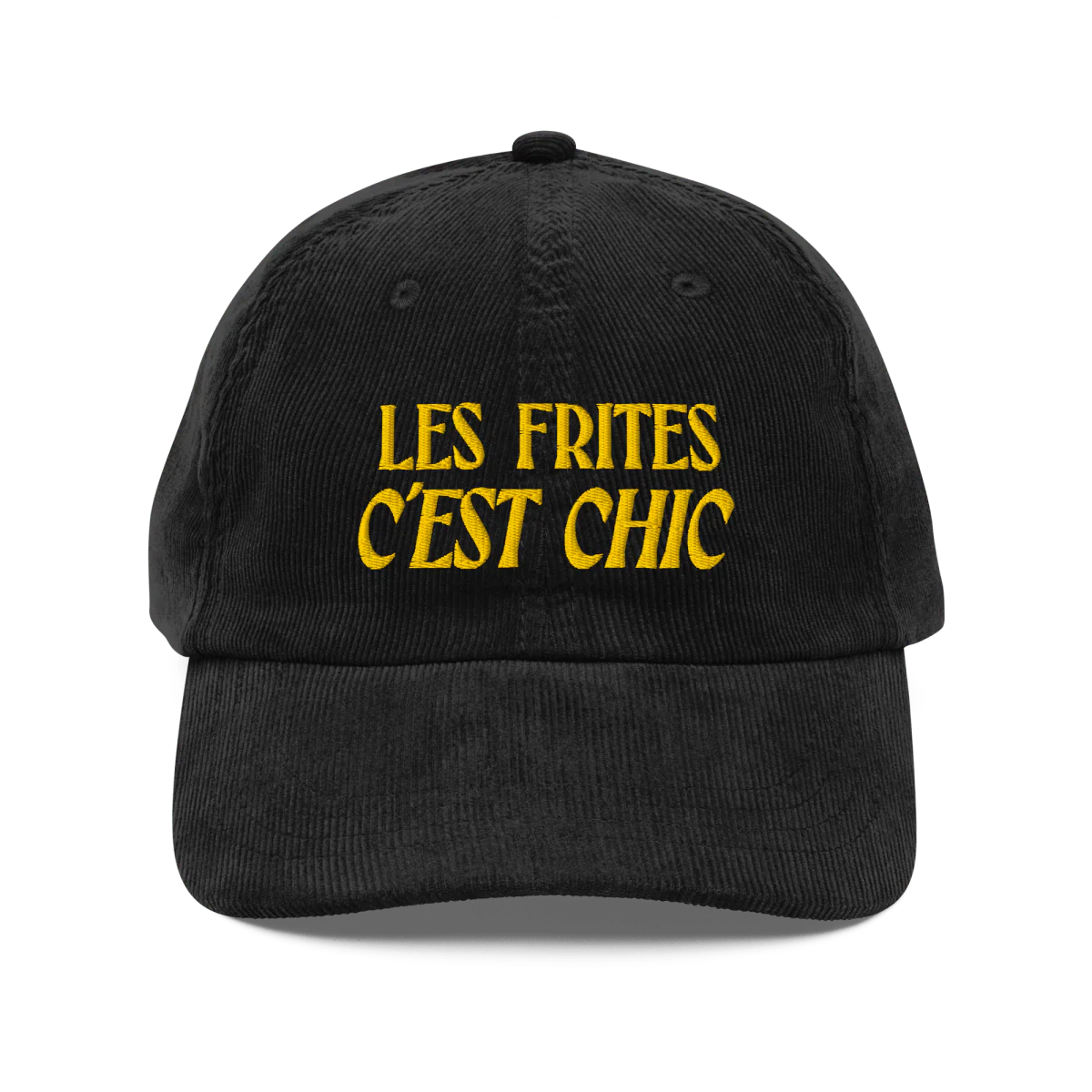 Les Frites, C'est Chic ๐ Embroidered Corduroy Hat