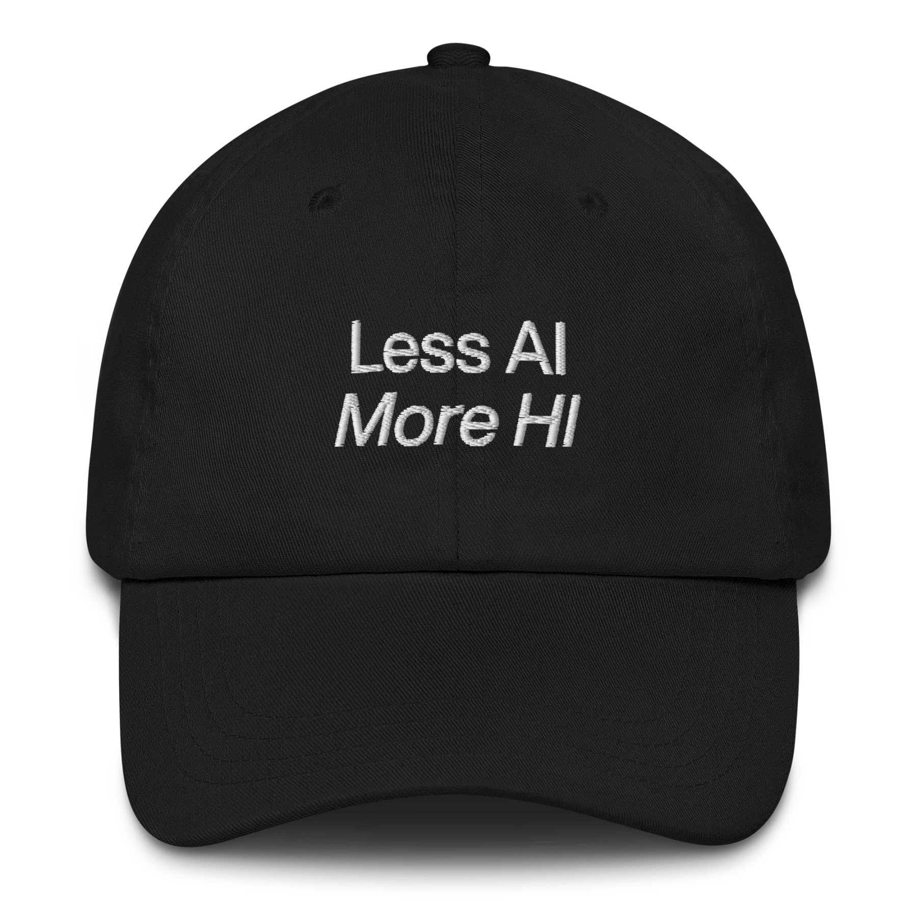 Less AI, More HI Hat