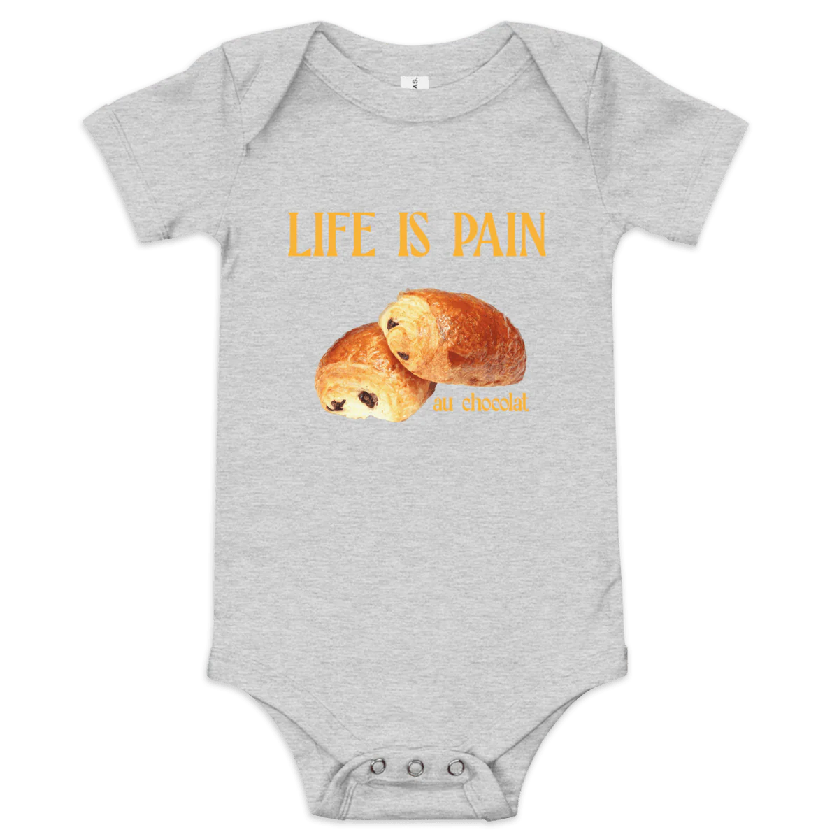 Life is Pain (au chocolat) Baby Onesie - Image 4
