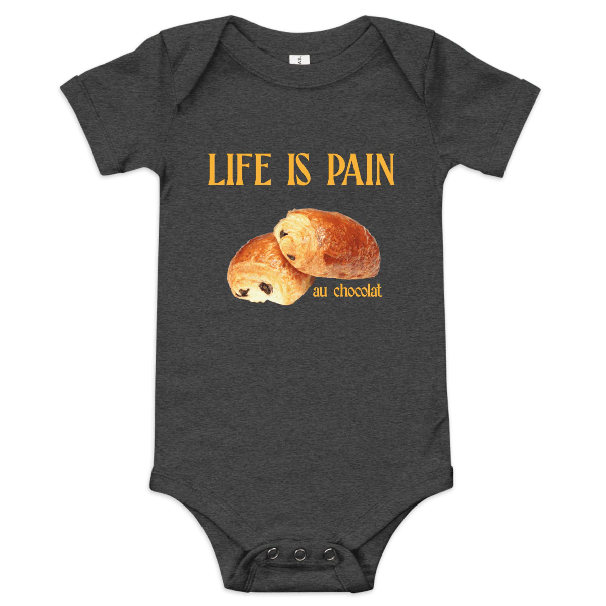 Life is Pain (au chocolat) Baby Onesie - Image 5