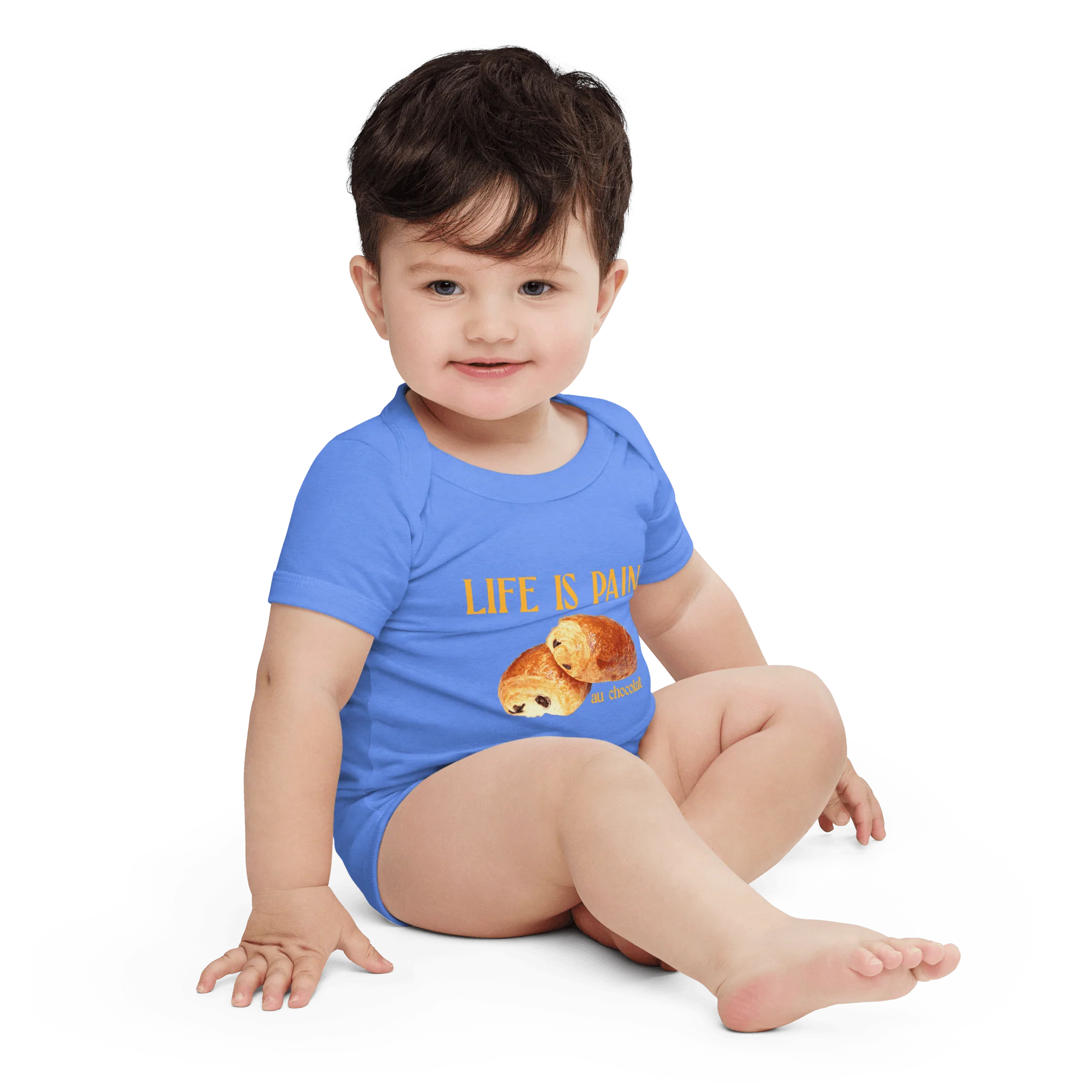 Life is Pain (au chocolat) Baby Onesie - Image 8